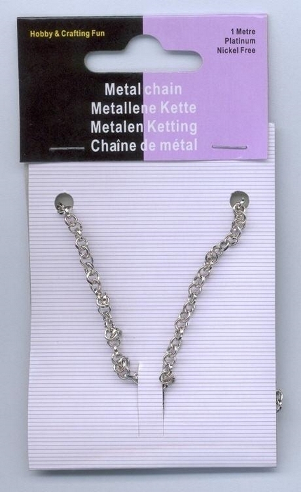 Metalen Ketting Zilverkleur 3,5 Mm 1 Mt