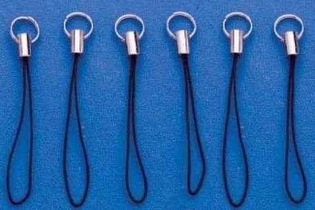 Koord Voor Telefoon Zwart 7 Cm 6 St