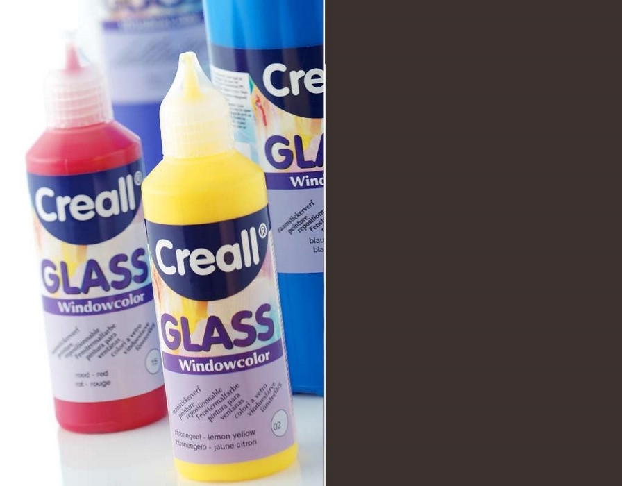 Glass Contour - Glasstickerverf Zwart 80 Ml