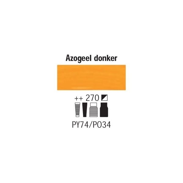 Amsterdam Acrylverf tube 120 ml Azogeel donker 270