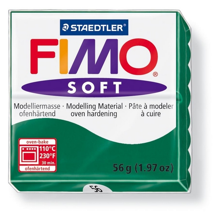 Fimo Soft Smaragdgroen 56gr