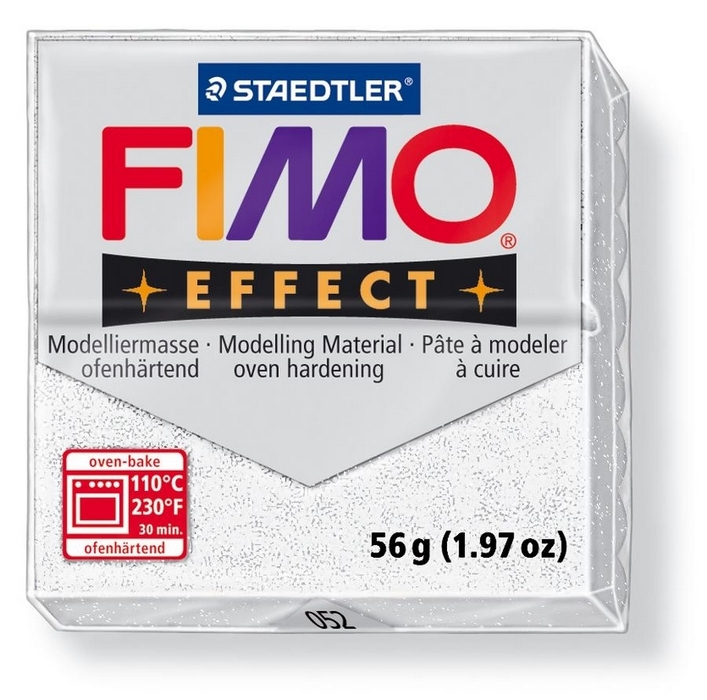 Fimo Effect Glitter Wit 56gr
