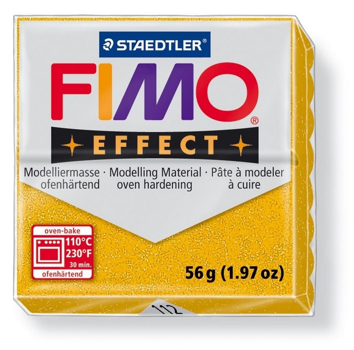 Fimo Effect Glitter Goud 56gr