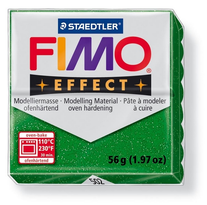 Fimo Effect Glitter Groen 56gr