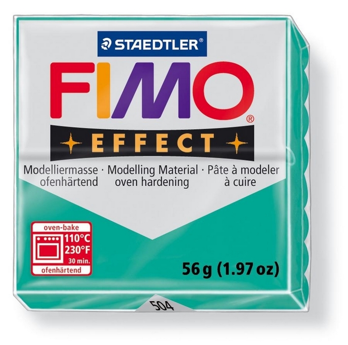 Fimo Effect Translucent Groen 56gr